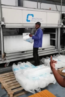type commercial de refroidissement direct de machine de bloc de la glace 3T pour des réfrigérateurs