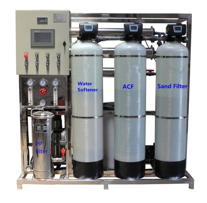 Le système d'osmose d'inversion 1000L/H enlèvent le plomb et le calcium de Flouride de fer de manganèse de sel
