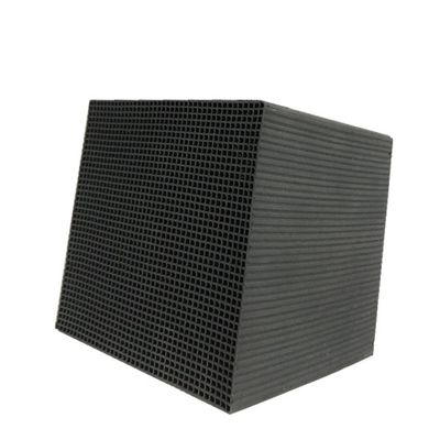 Filtre de carbone de nid d'abeilles de cube étanche à l'humidité pour le traitement de gaz d'échappement
