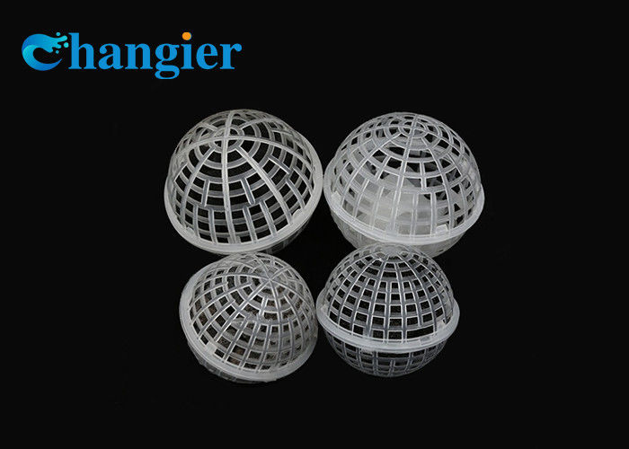 Eau de boule de HDPE du traitement des eaux résiduaires 150mm la bio filtrent des médias